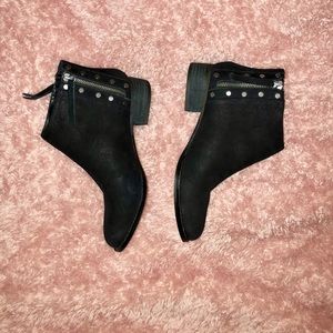 Vince Camino Black Suede Booties